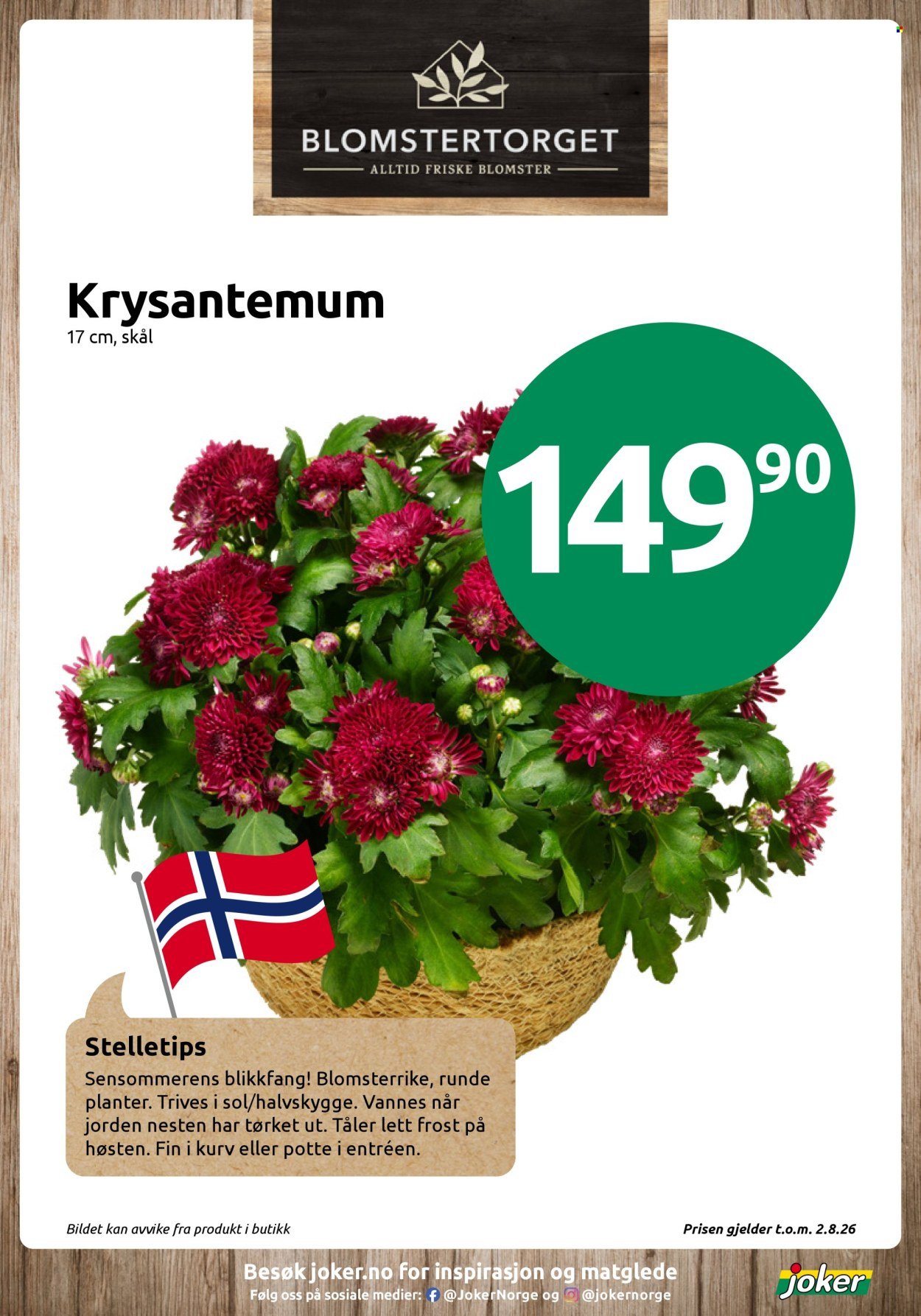 JOKER kundeavis - Fra søndag 2. august 2026