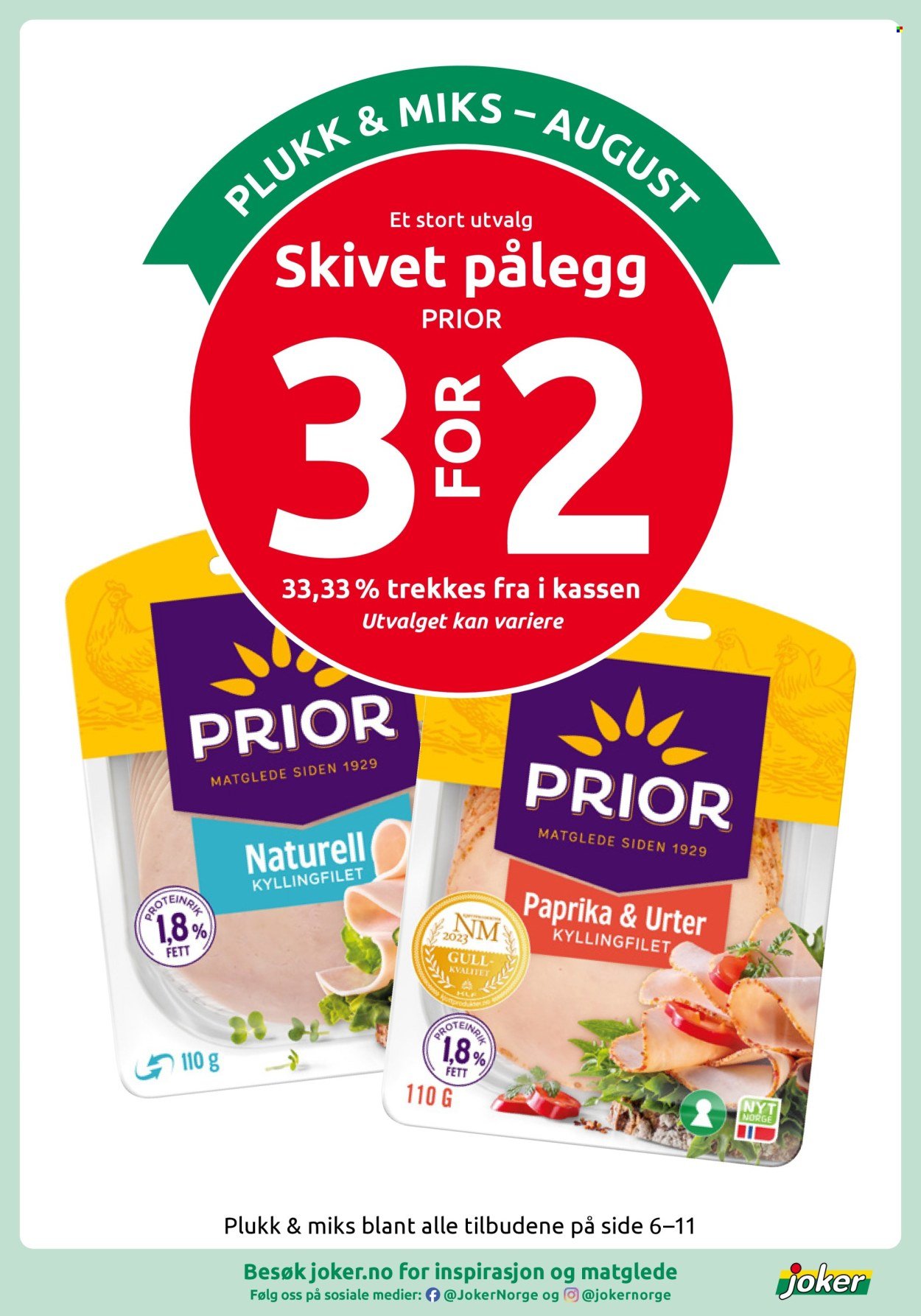 JOKER kundeavis - Fra søndag 2. august 2026