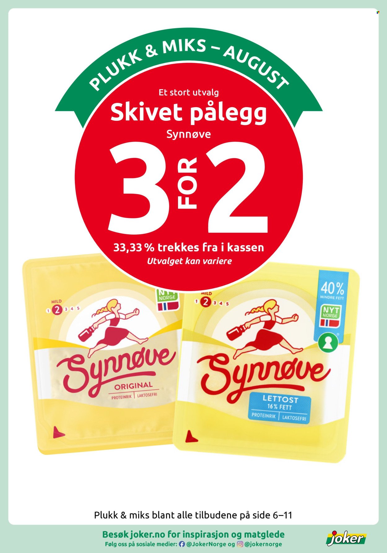 JOKER kundeavis - Fra søndag 2. august 2026