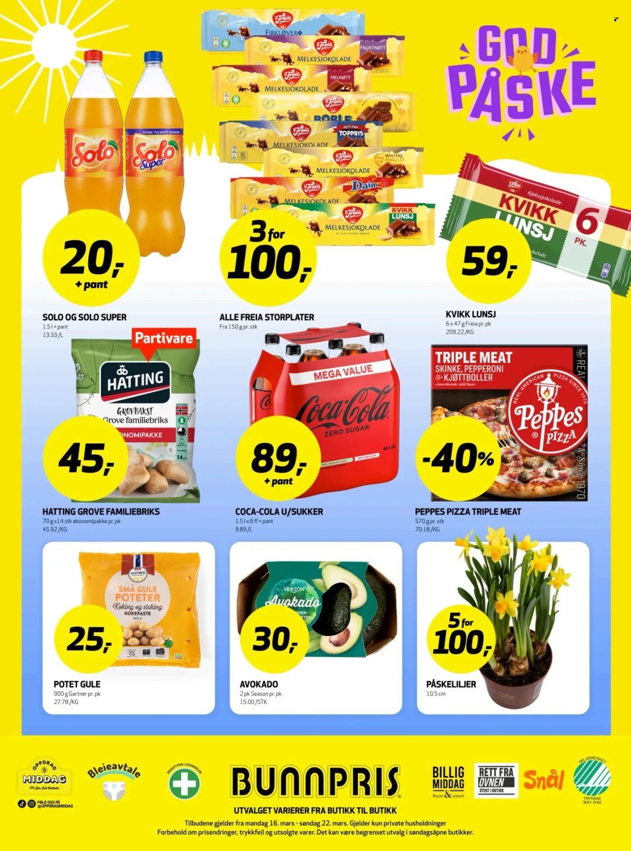 BUNNPRIS kundeavis - Uke 12 (2026-03-16 - 2026-03-22)