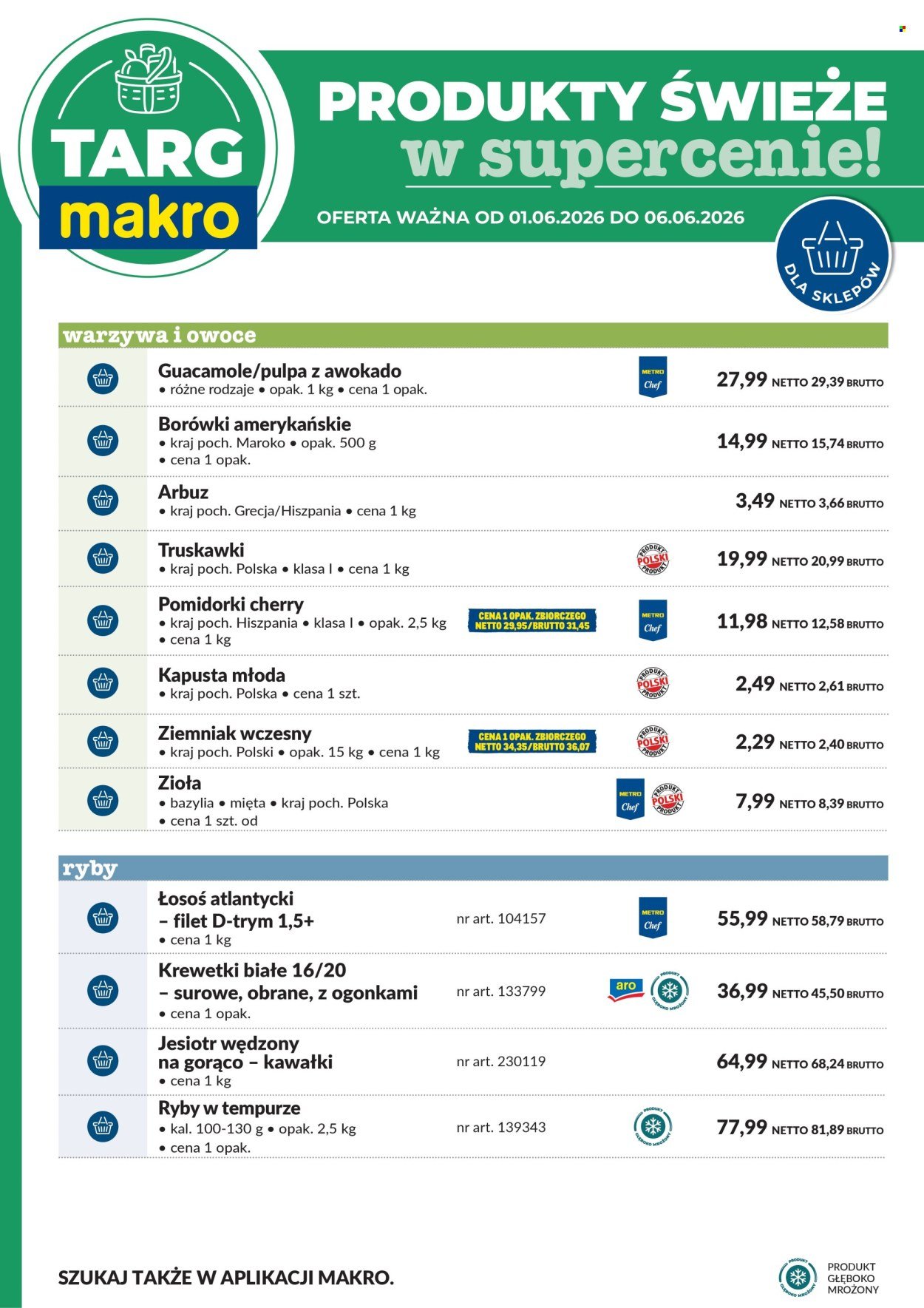 Gazetka MAKRO - Targ MAKRO - oferta świeża w super cenach!