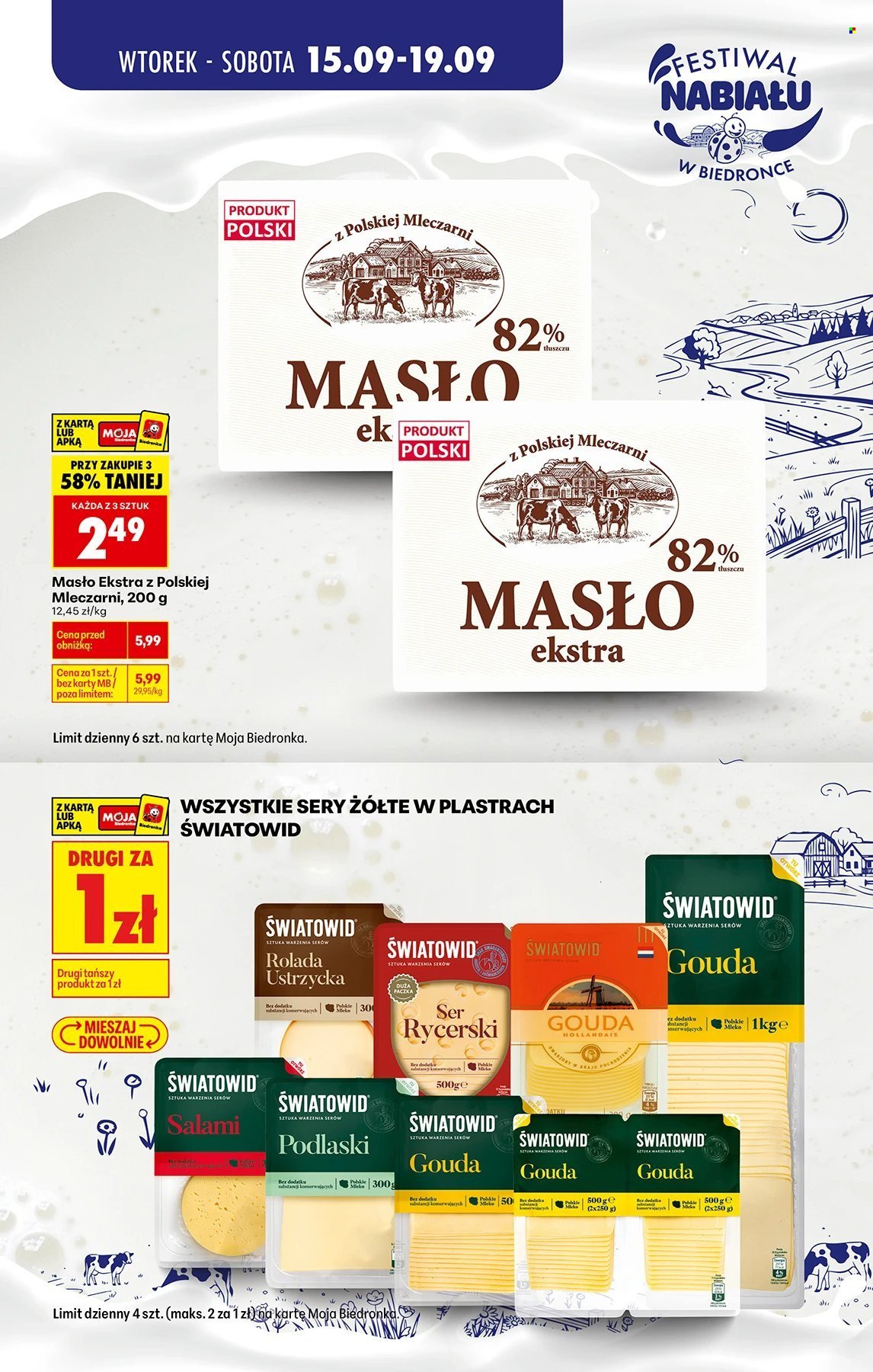 Gazetka BIEDRONKA - Festiwal nabiału