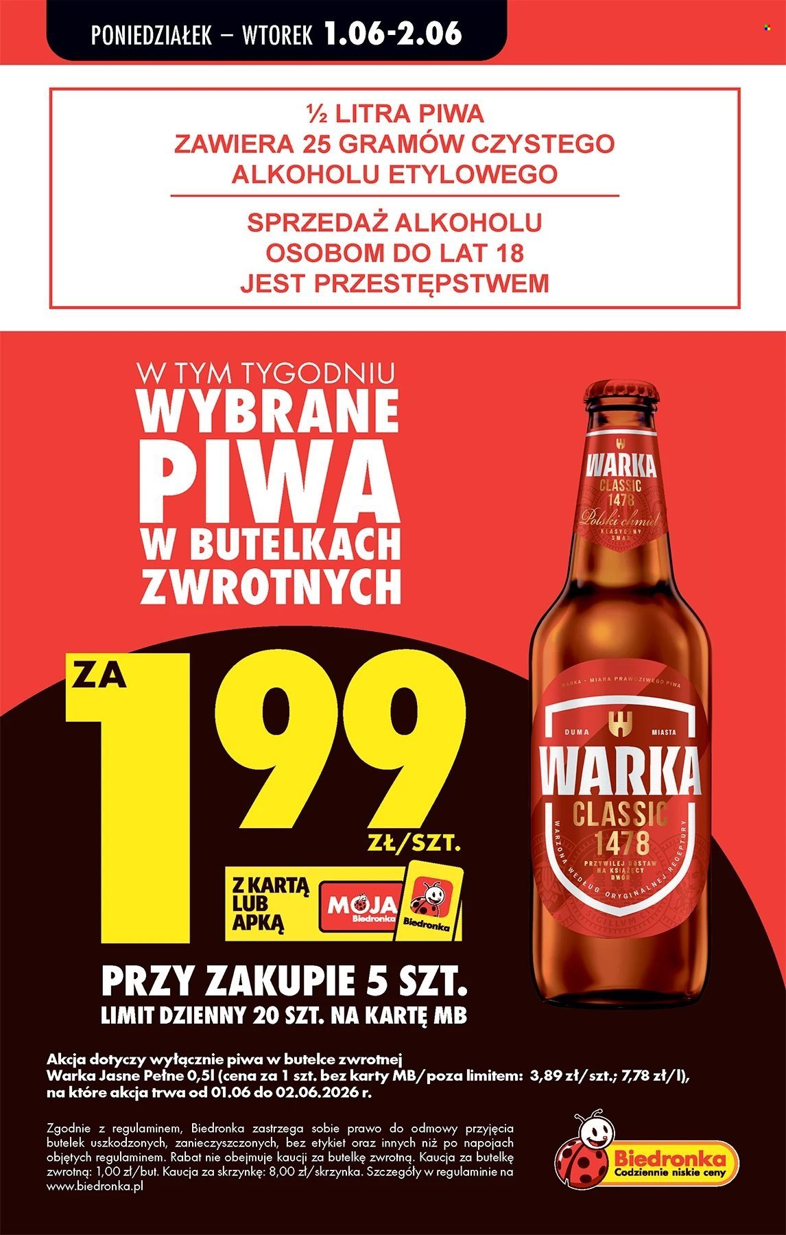 Gazetka BIEDRONKA - W tym tygodniu od poniedziałku
