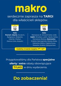 Gazetka MAKRO - Zaproszenie - Targi (2026-03-02 - 2026-03-19)