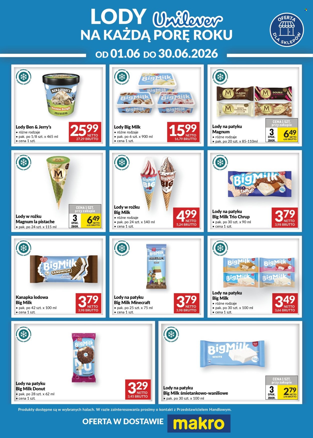 Gazetka MAKRO - Ulotka lody Unilever