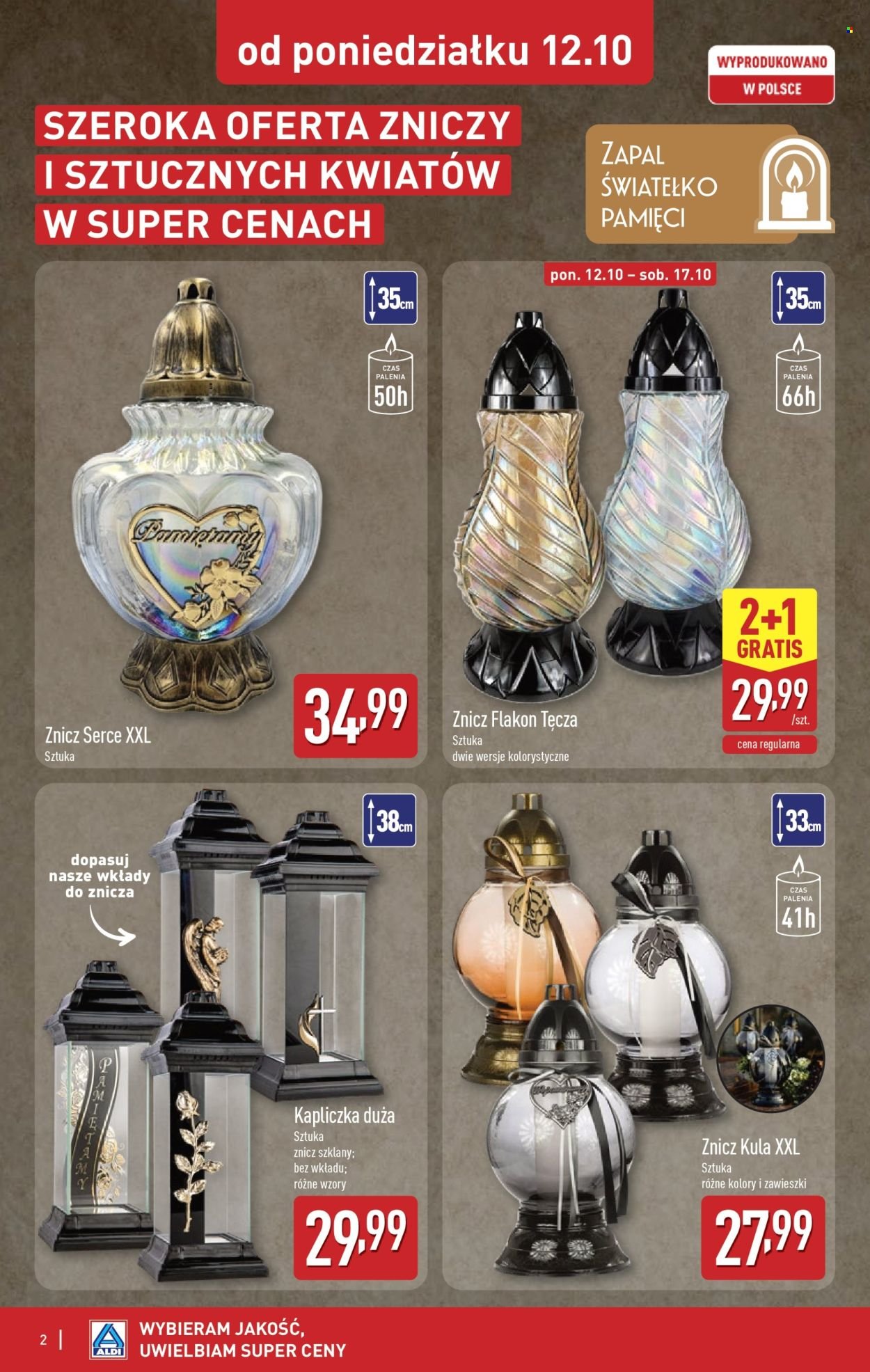 Gazetka ALDI - Znicze i stroiki