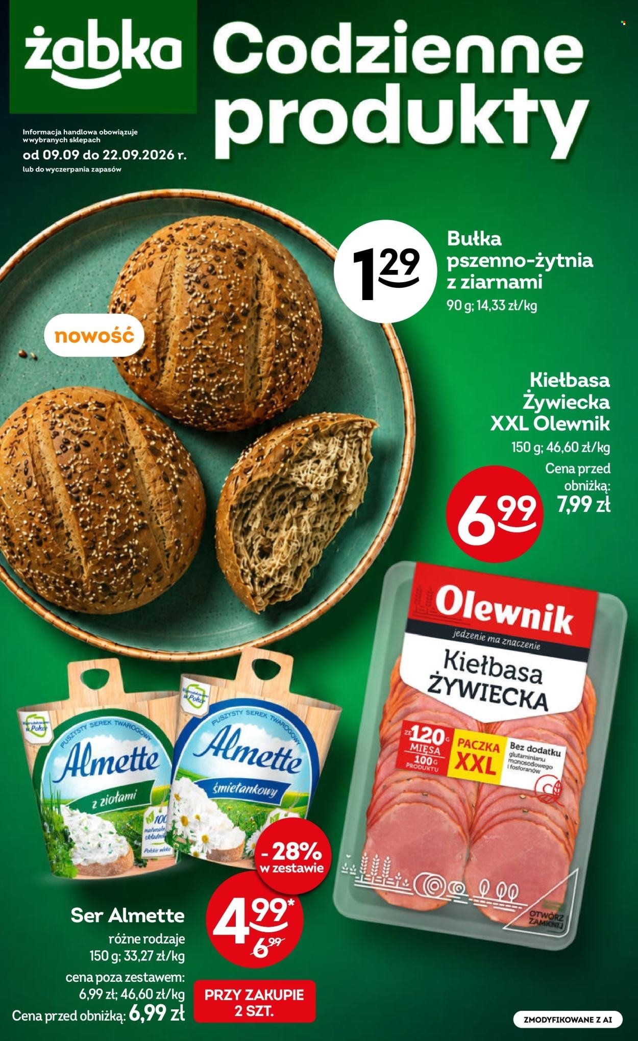 Gazetka ŻABKA - Od środy 9.09.2026