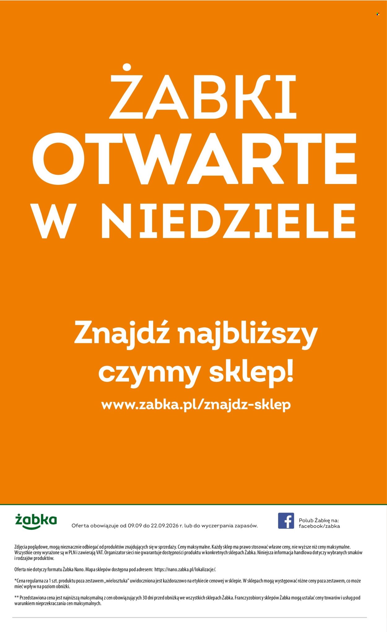 Gazetka ŻABKA - Od środy 9.09.2026