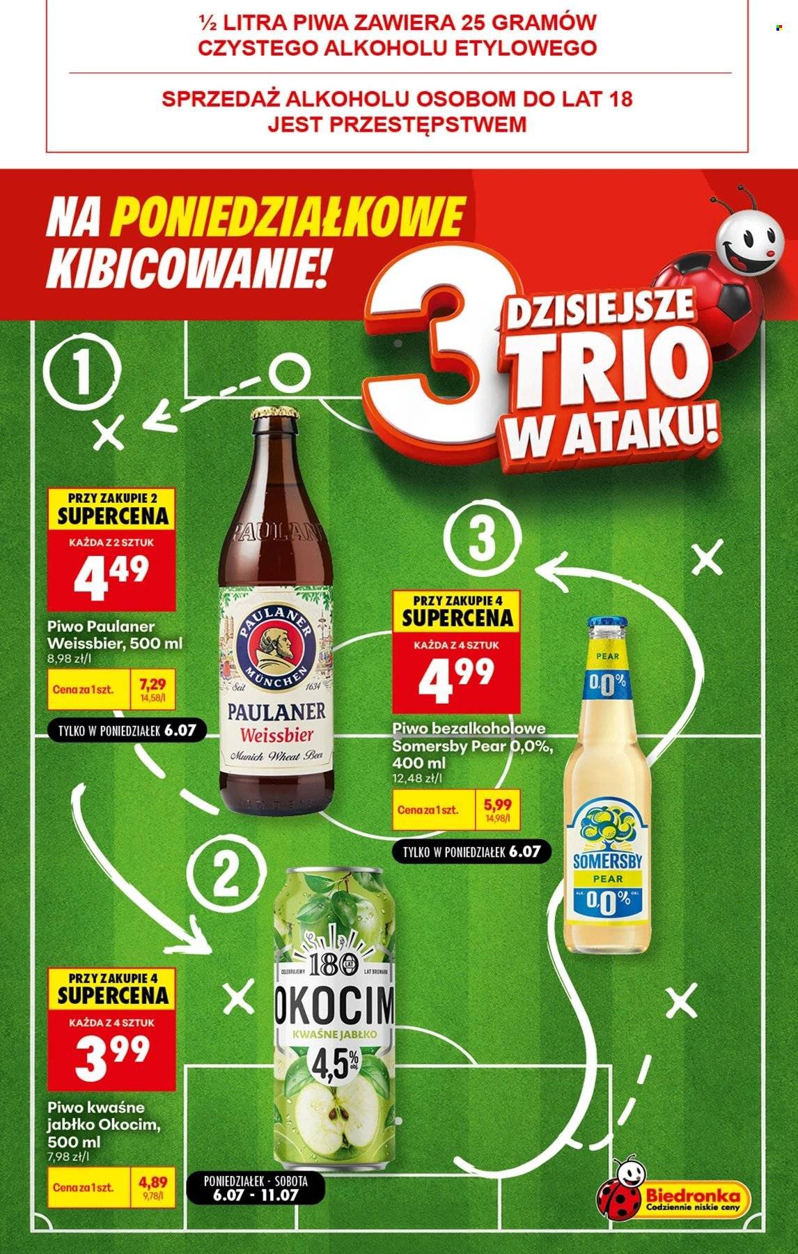 Gazetka BIEDRONKA - Na poniedziałkowe kibicowanie