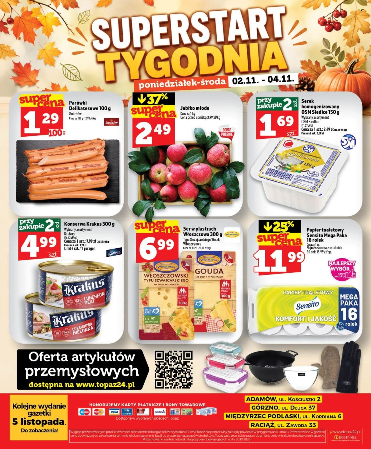 Gazetka TOPAZ - Od czwartku 29.10.2026