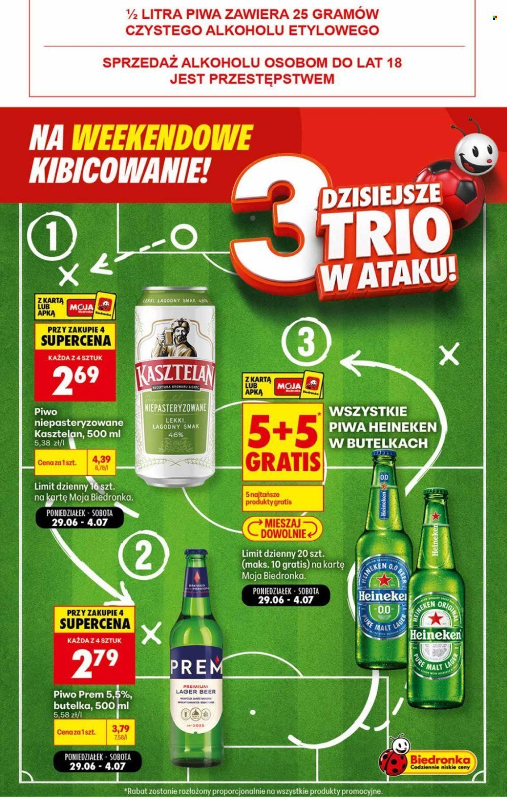 Gazetka BIEDRONKA - Na weekendowe kibicowanie