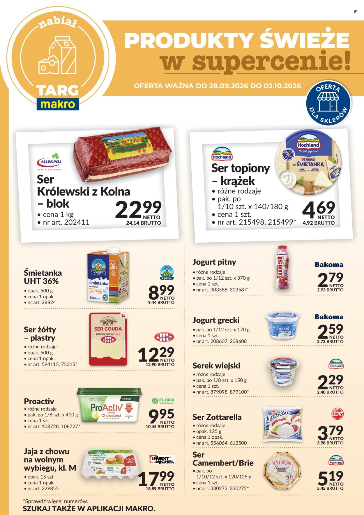 Gazetka MAKRO - Targ MAKRO - oferta świeża w super cenach!