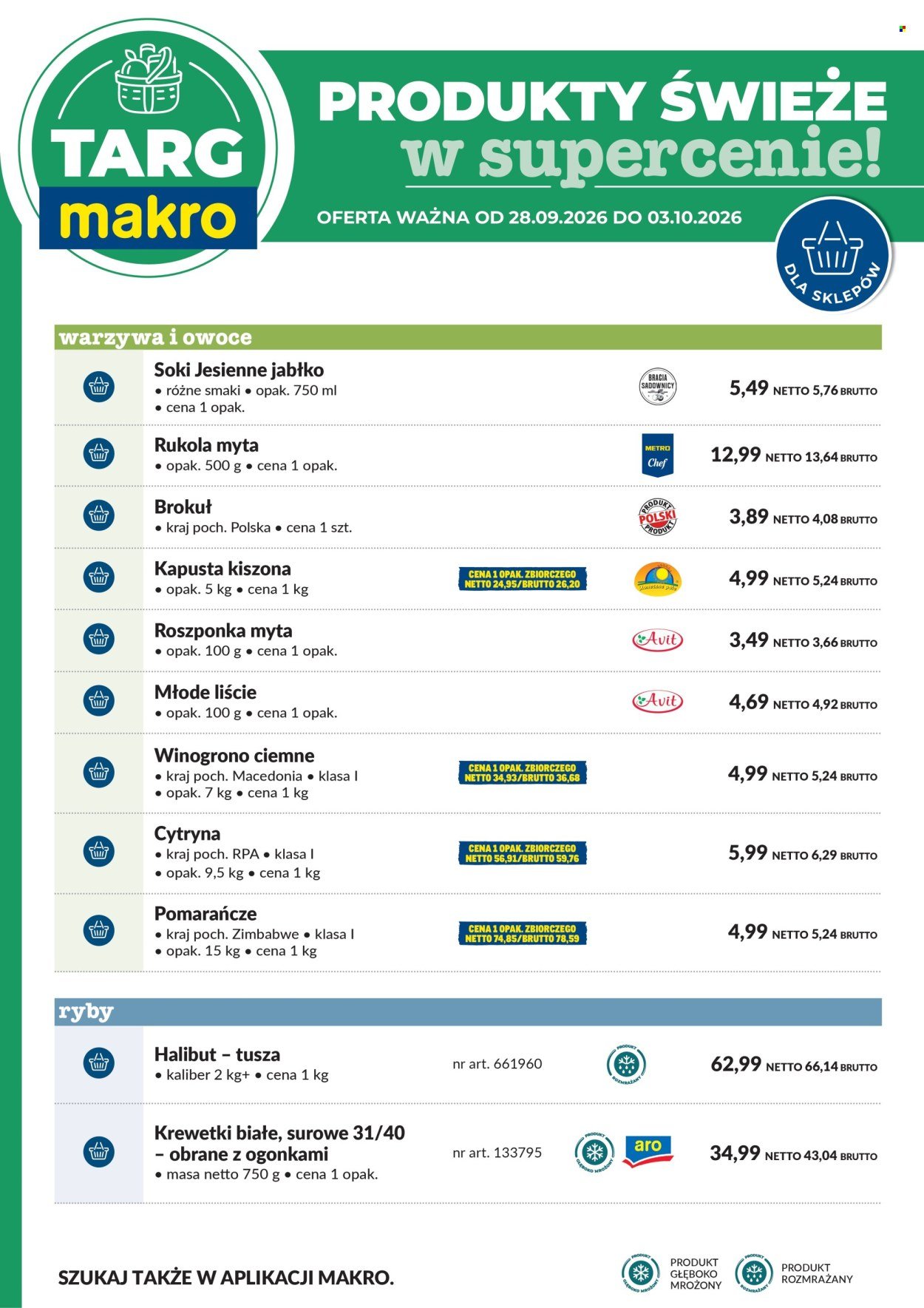 Gazetka MAKRO - Targ MAKRO - oferta świeża w super cenach!