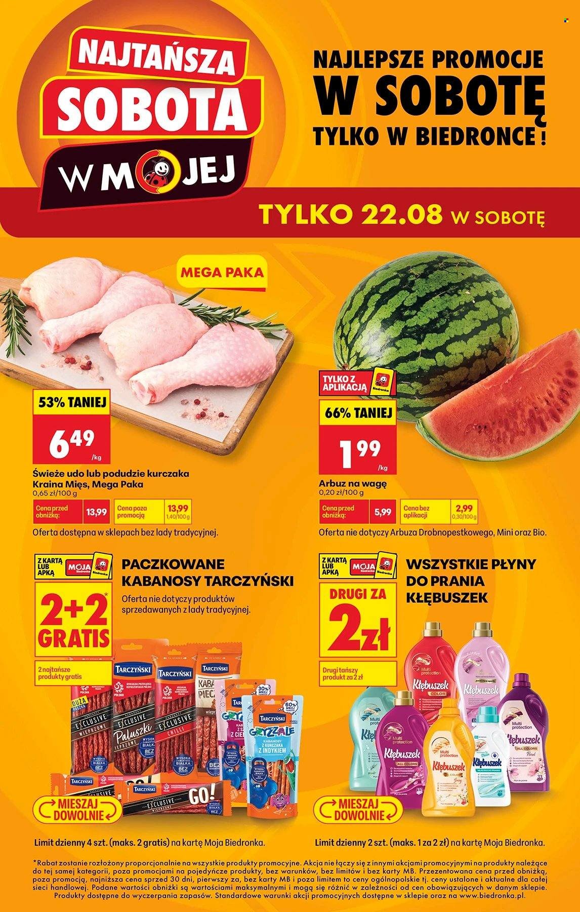Gazetka BIEDRONKA - Najtańsza soboty