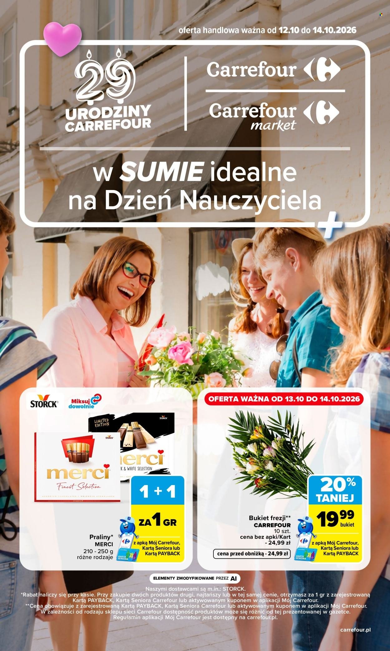 Gazetka CARREFOUR - w SUMIE Dzień Nauczyciela