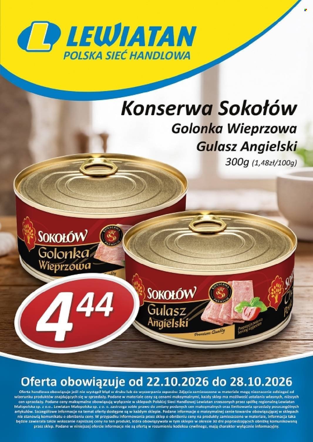 Gazetka LEWIATAN - Od czwartku 22.10.2026