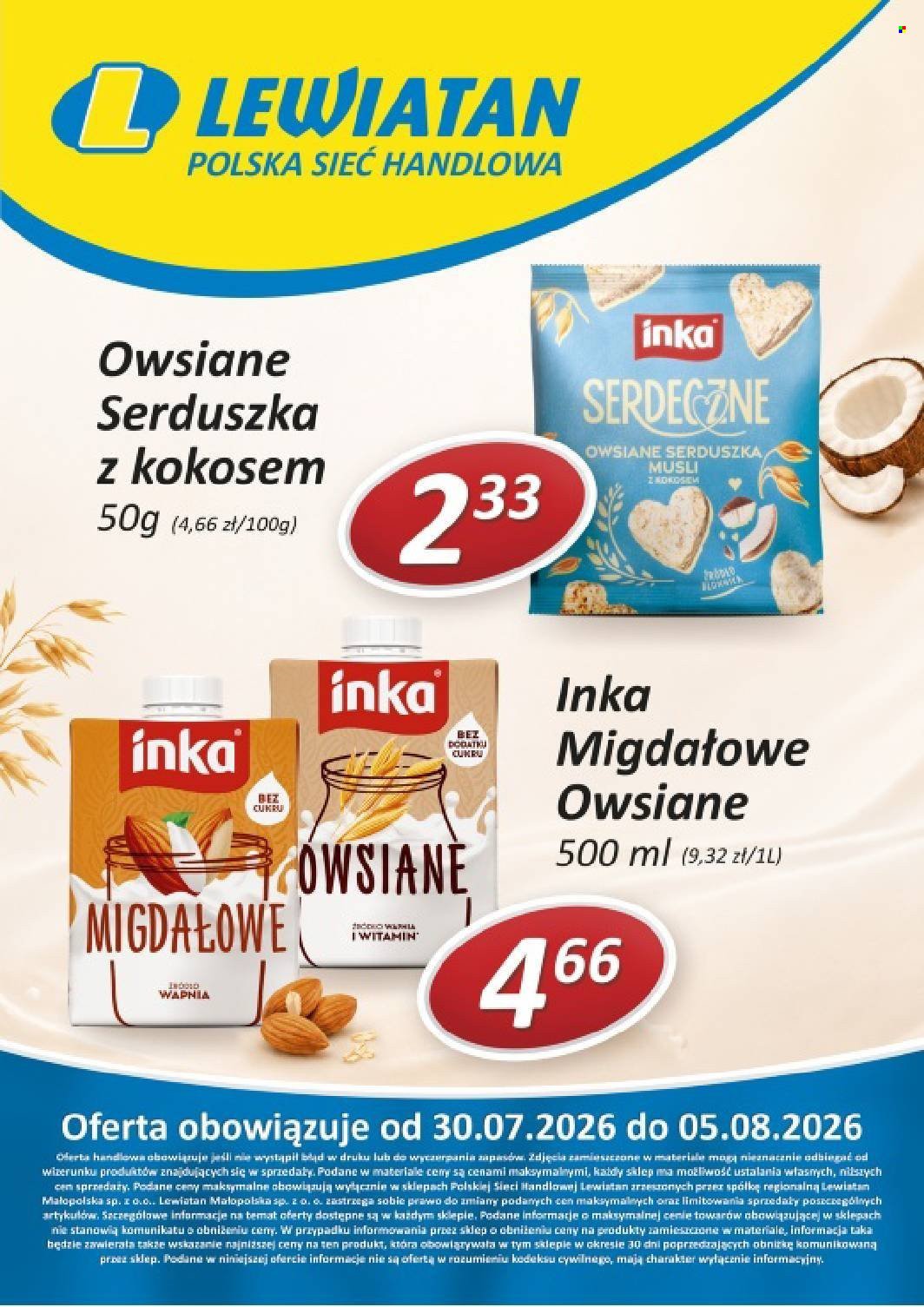 Gazetka LEWIATAN - Od czwartku 30.07.2026