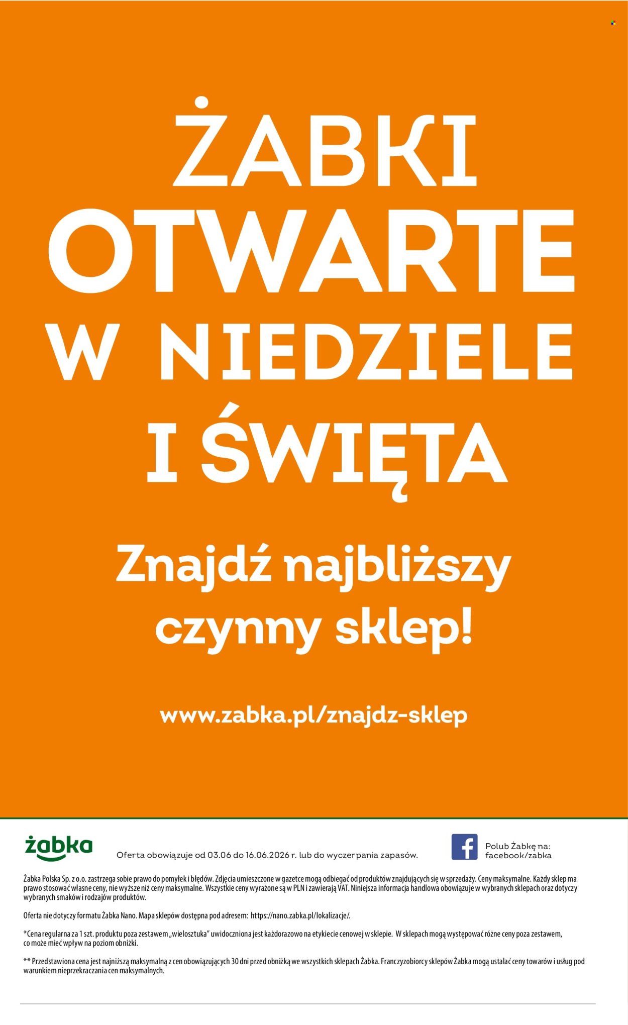 Gazetka ŻABKA - Od środy 3.06.2026