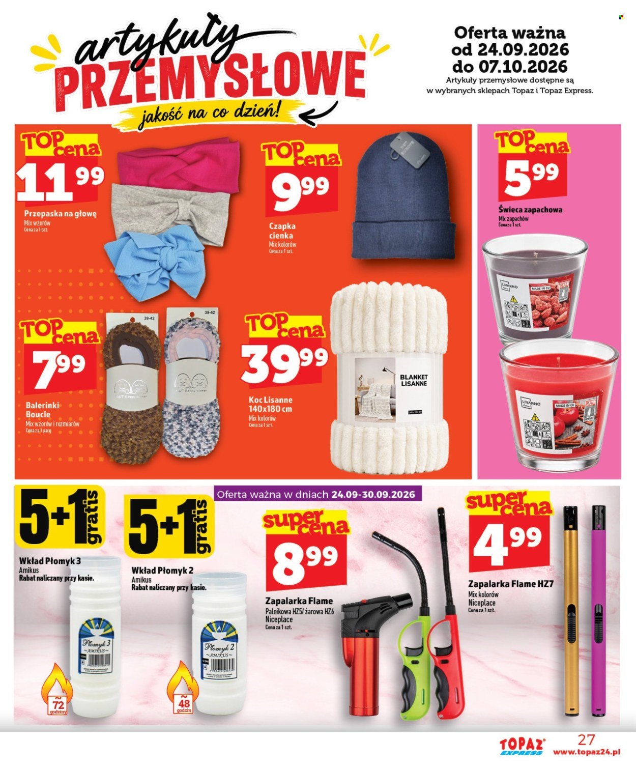 Gazetka TOPAZ - Od czwartku 24.09.2026