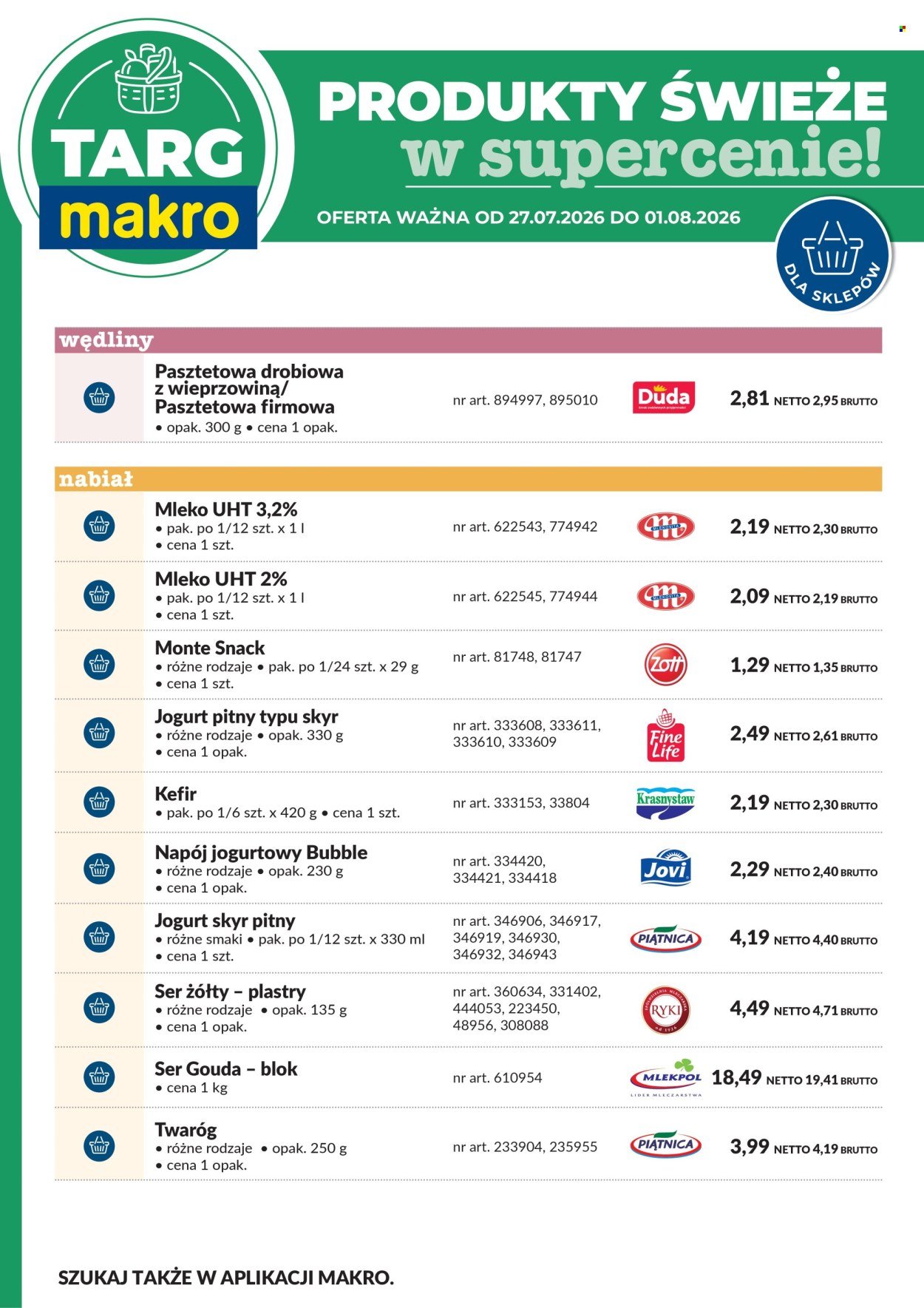 Gazetka MAKRO - Targ MAKRO - oferta świeża w super cenach!