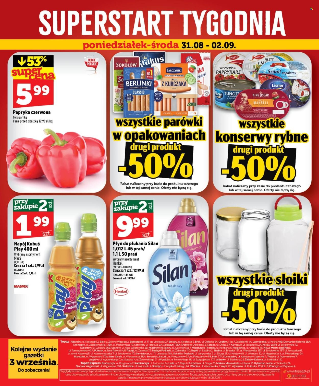 Gazetka TOPAZ - Od czwartku 27.08.2026