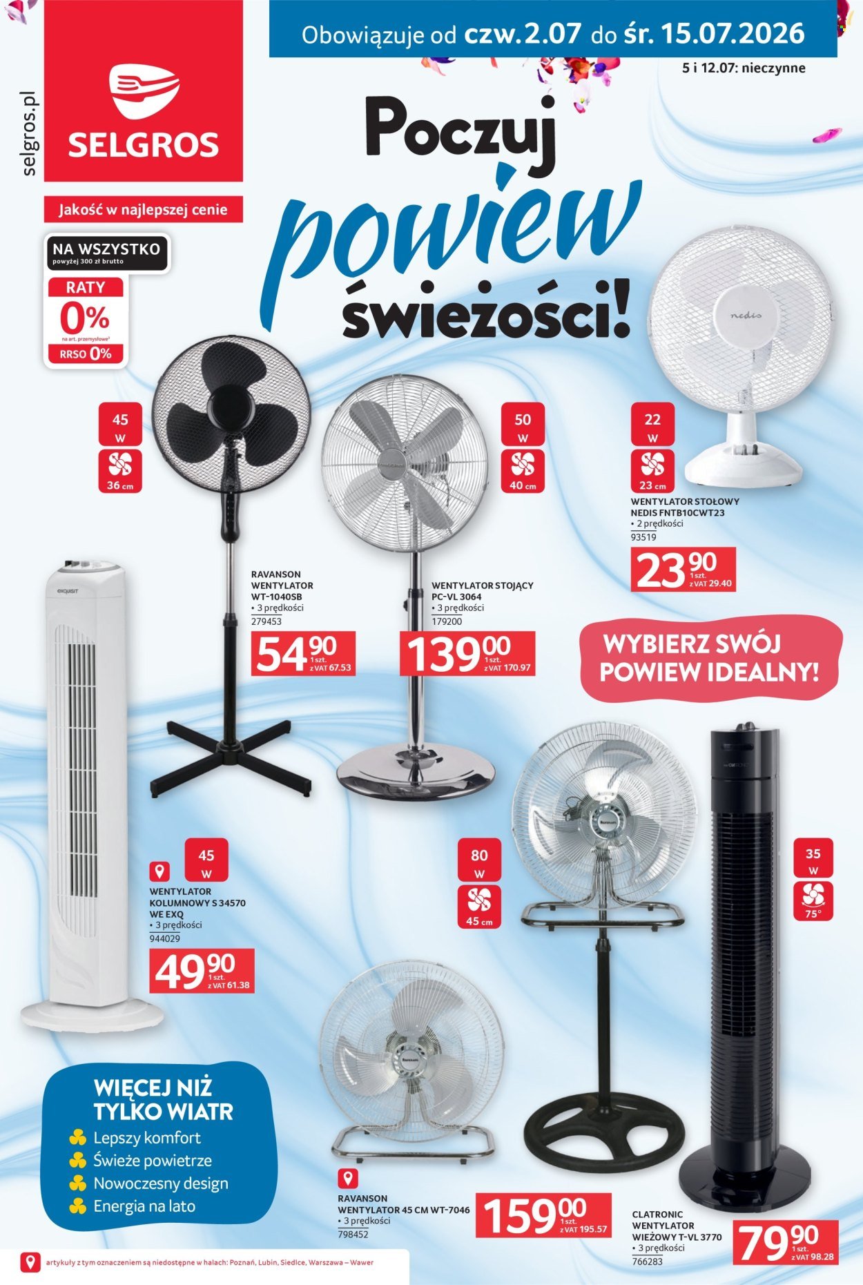 Gazetka SELGROS - Katalog Wentylatory