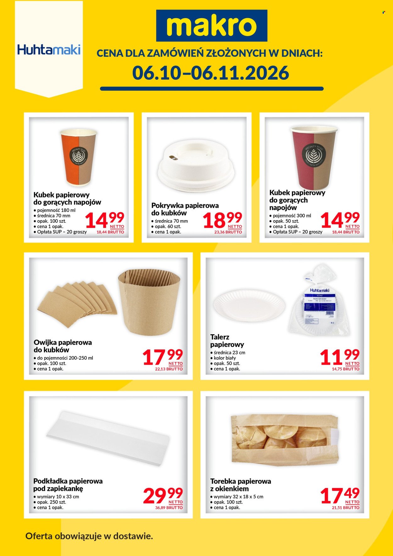 Gazetka MAKRO - Ulotka Huhtamaki