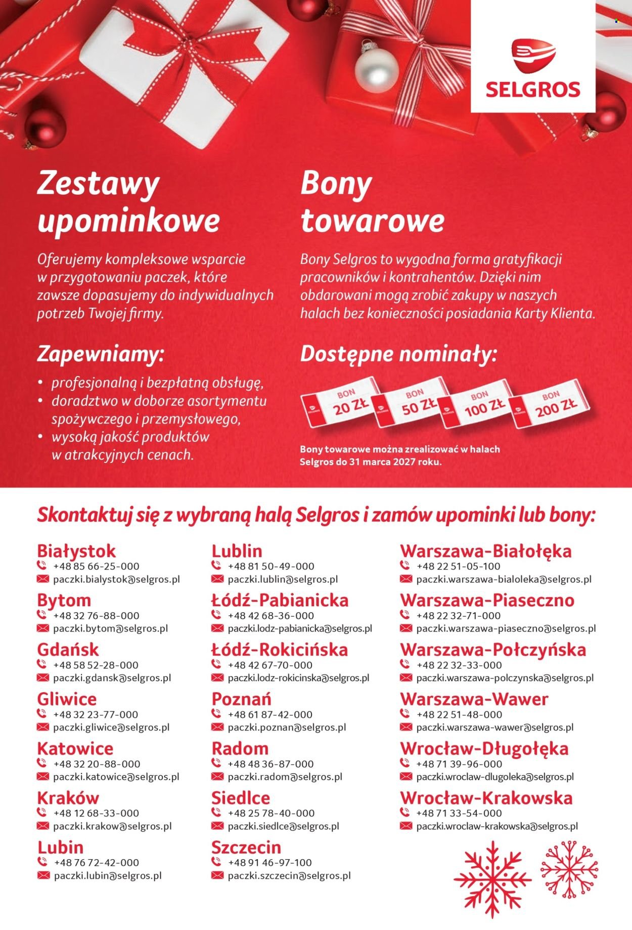 Gazetka SELGROS - Katalog Zestawy upominkowe