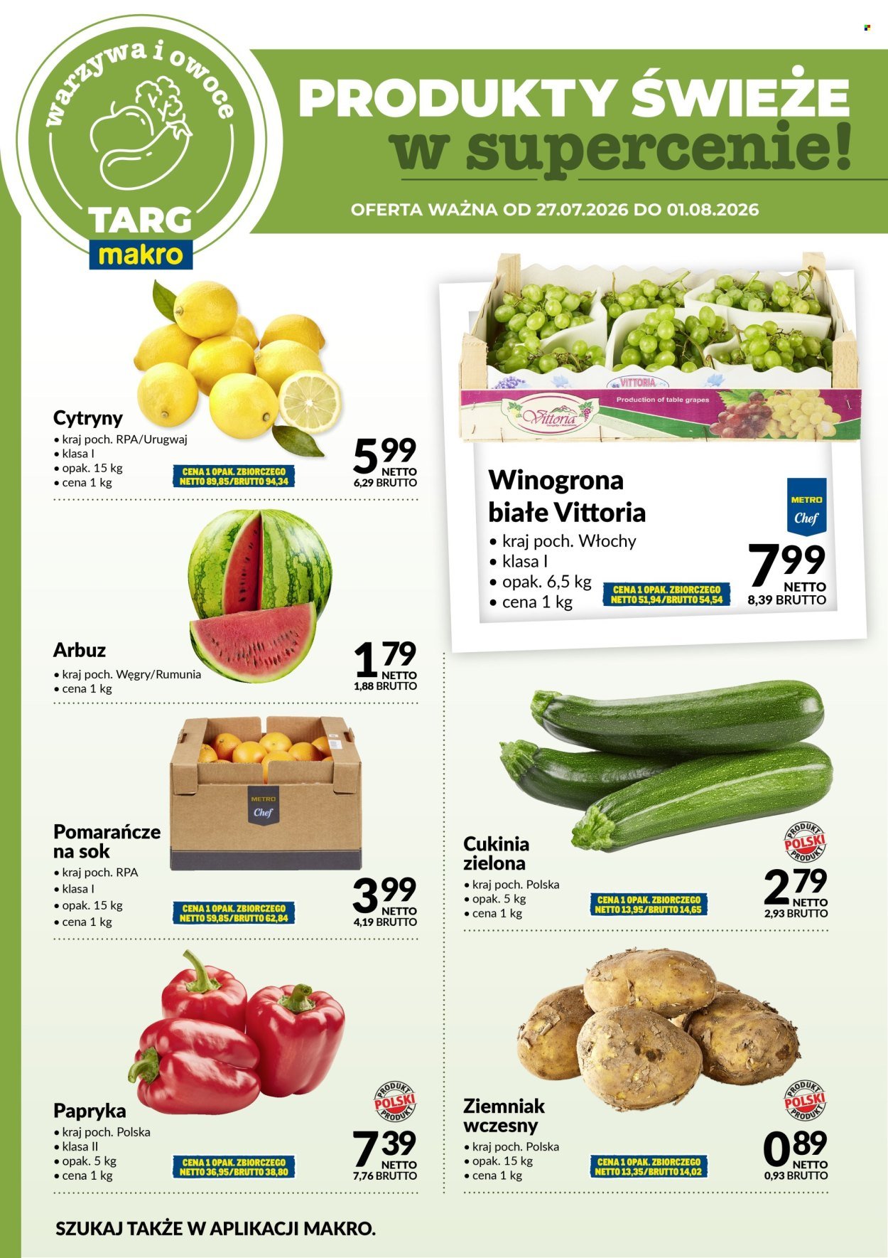 Gazetka MAKRO - Targ MAKRO - oferta świeża w super cenach!