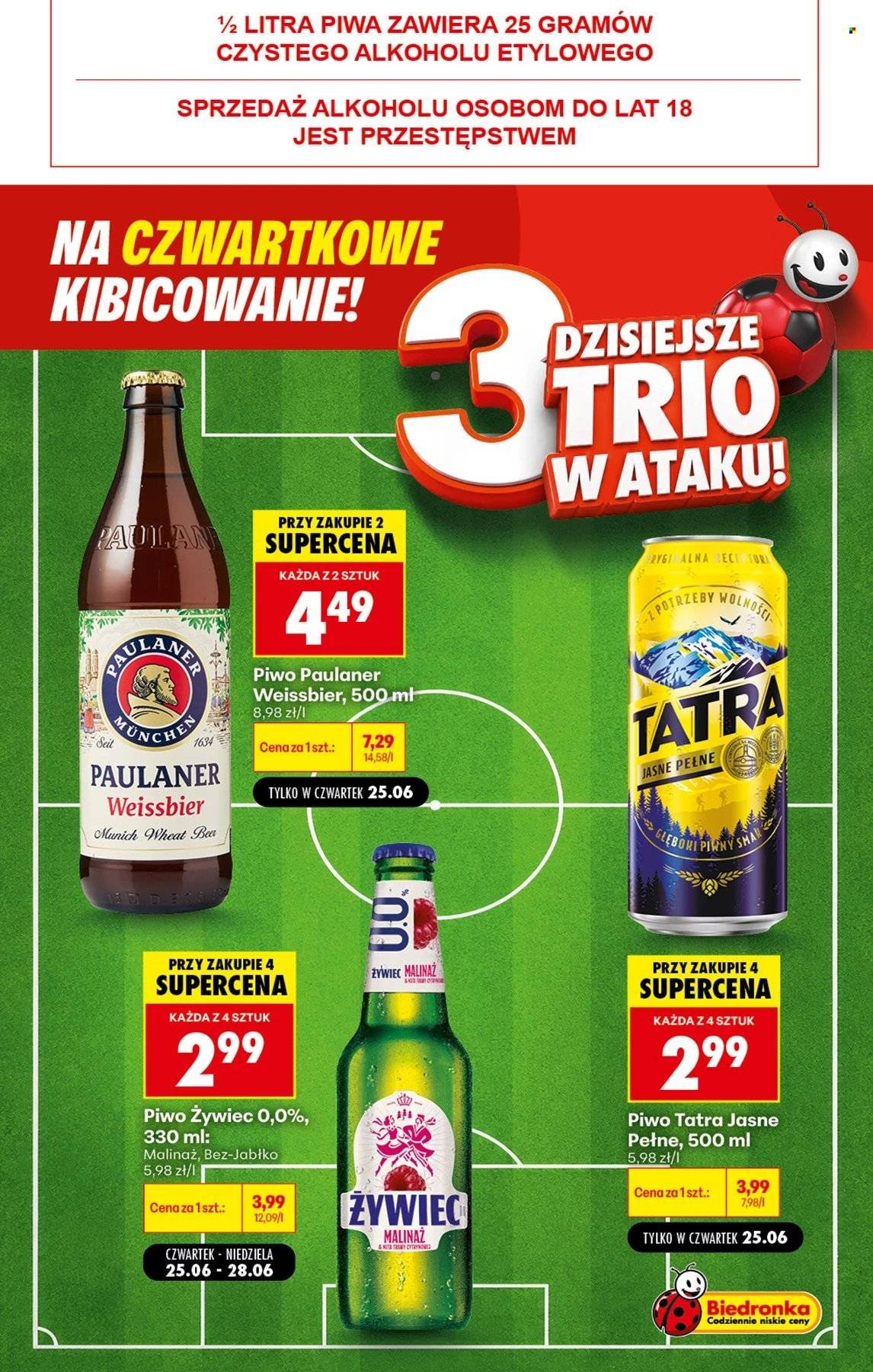 Gazetka BIEDRONKA - Na czwartkowe kibicowanie