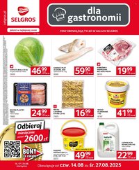 Gazetka SELGROS - Oferta dla gastronomii (2025-08-14 - 2025-08-27)
