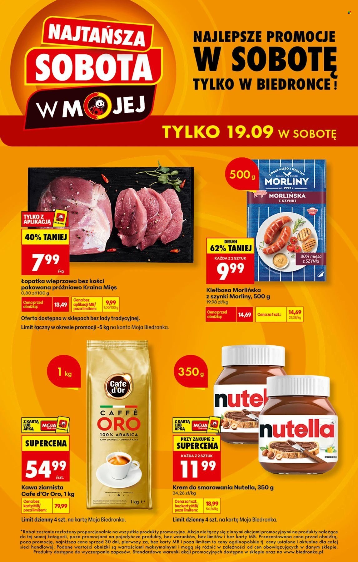 Gazetka BIEDRONKA - Najtańsza soboty