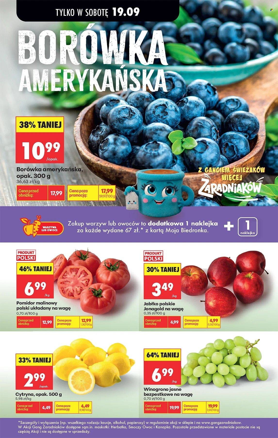 Gazetka BIEDRONKA - Najtańsza soboty