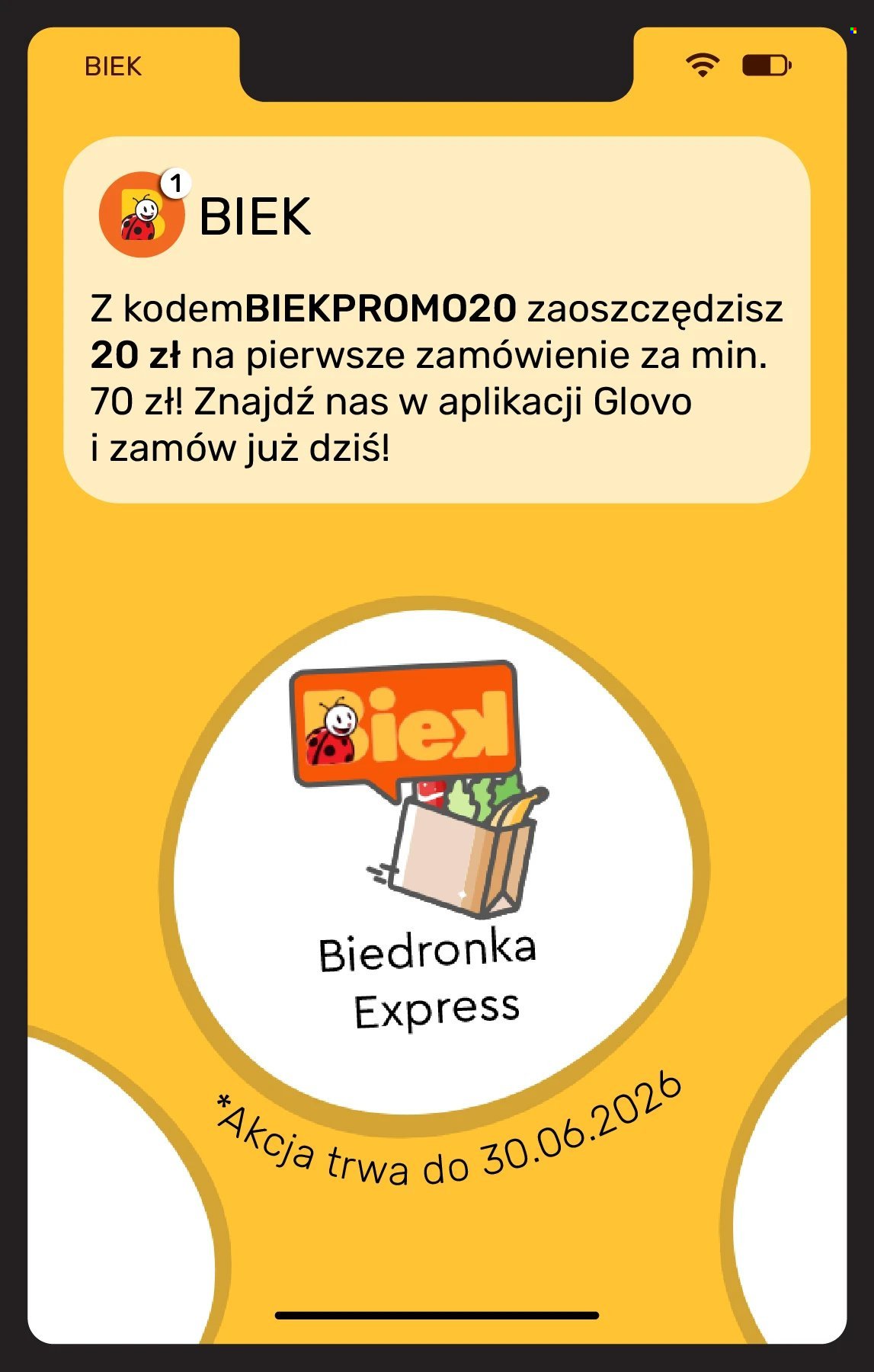 Gazetka BIEDRONKA - Biek