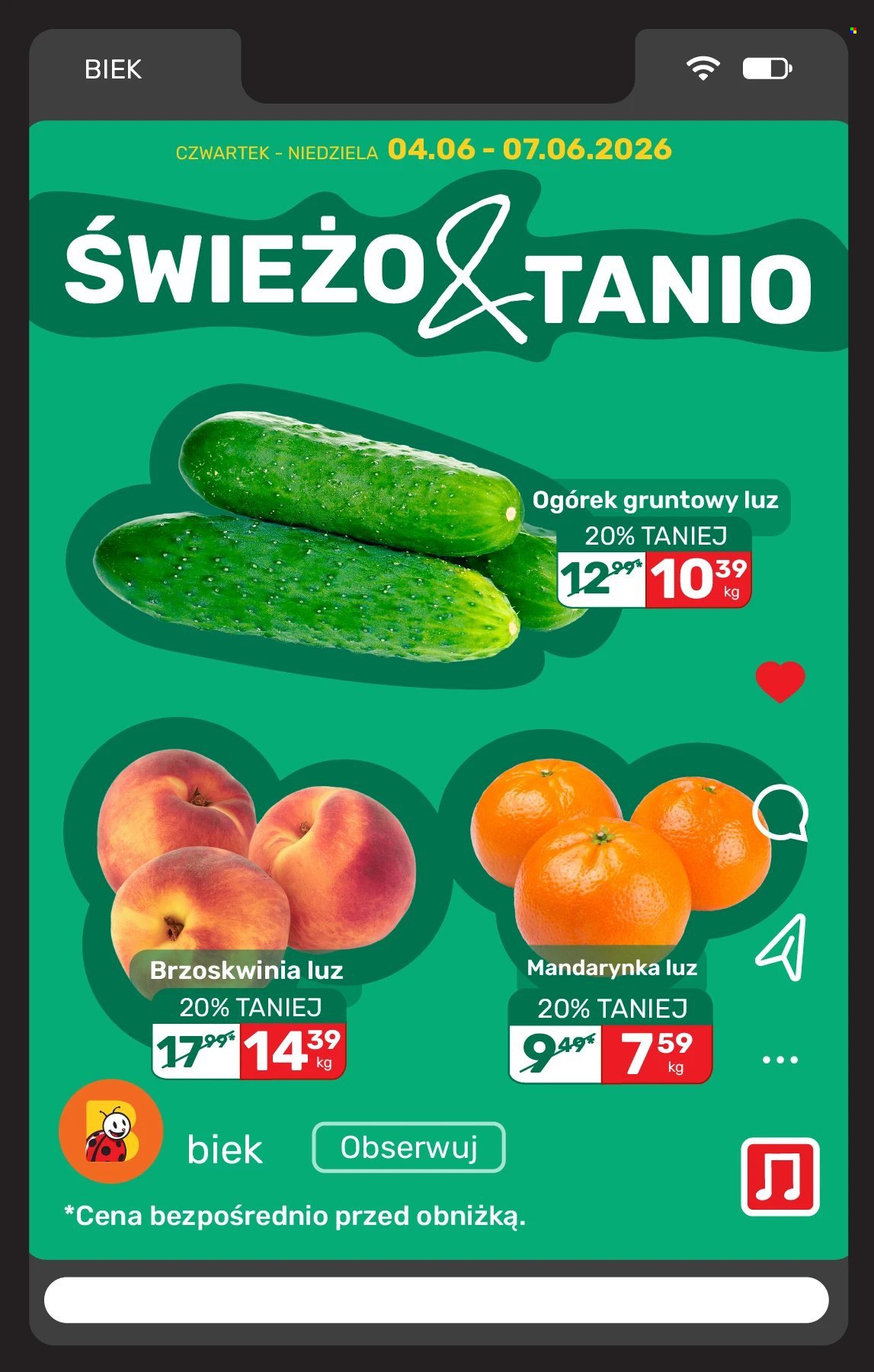 Gazetka BIEDRONKA - Biek