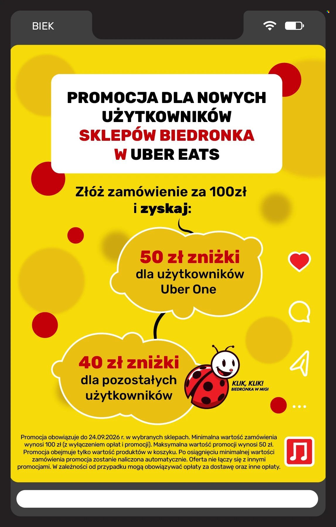 Gazetka BIEDRONKA - Biek