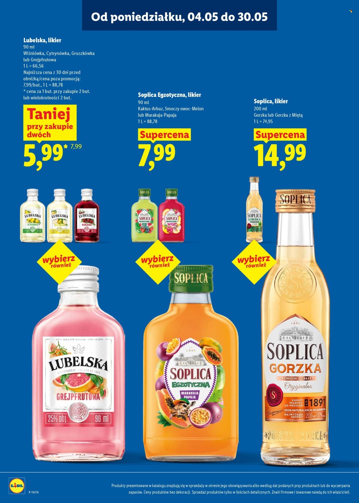 Gazetka LIDL - Katalog alkoholi mocnych