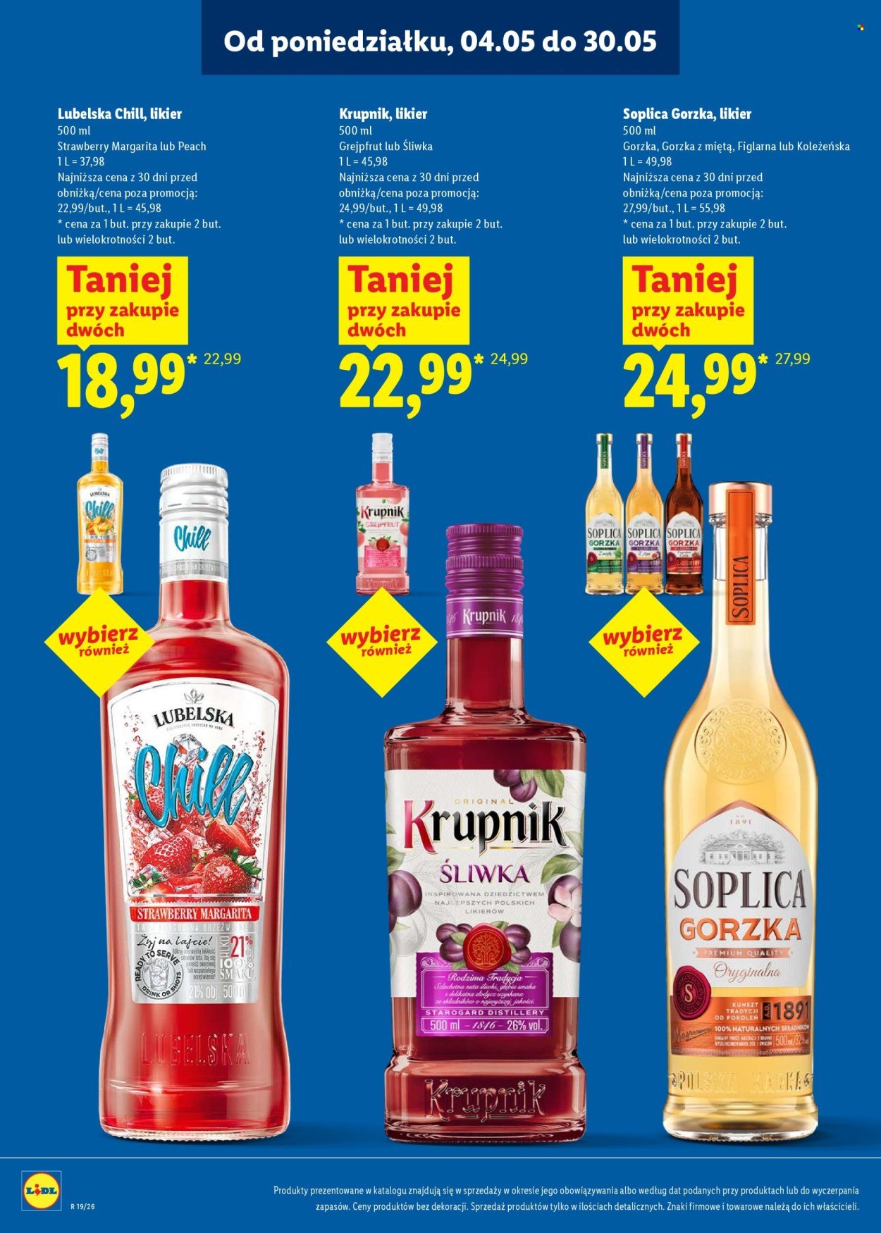 Gazetka LIDL - Katalog alkoholi mocnych