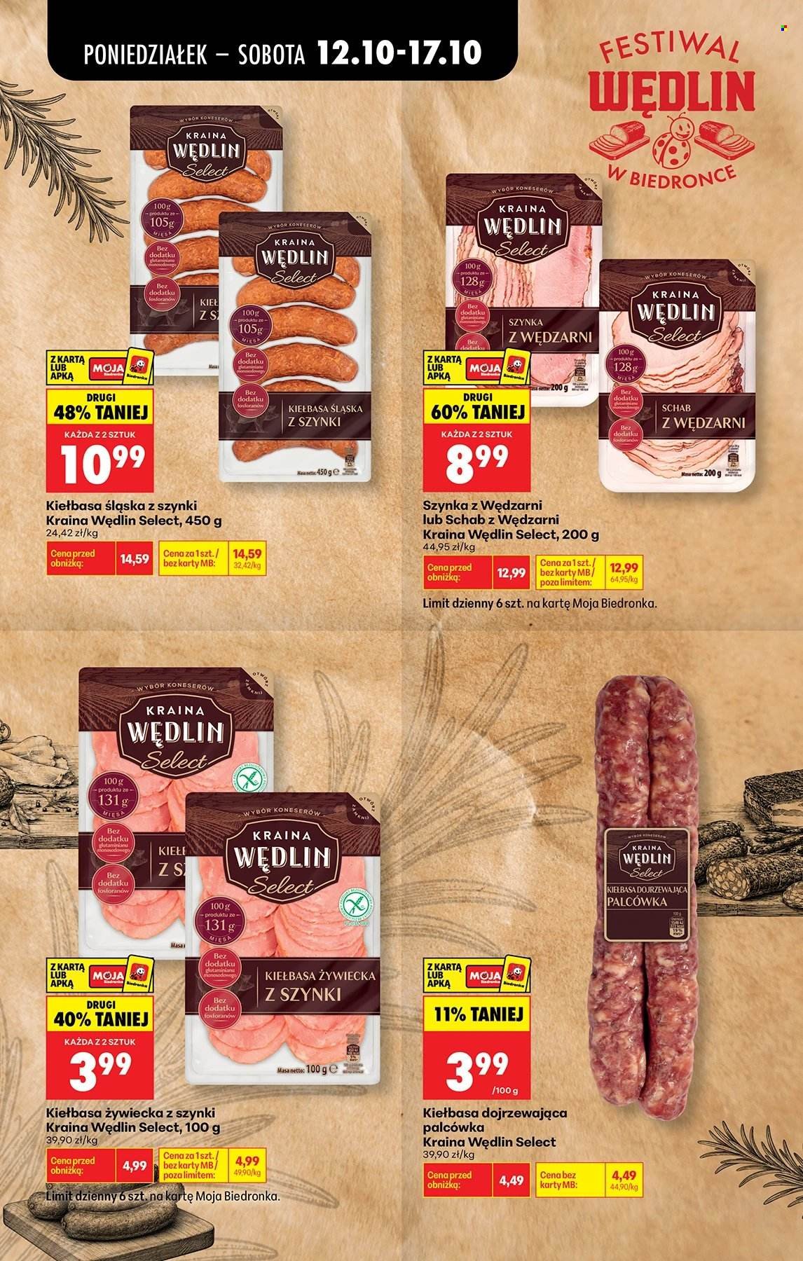 Gazetka BIEDRONKA - Festiwal Wędlin