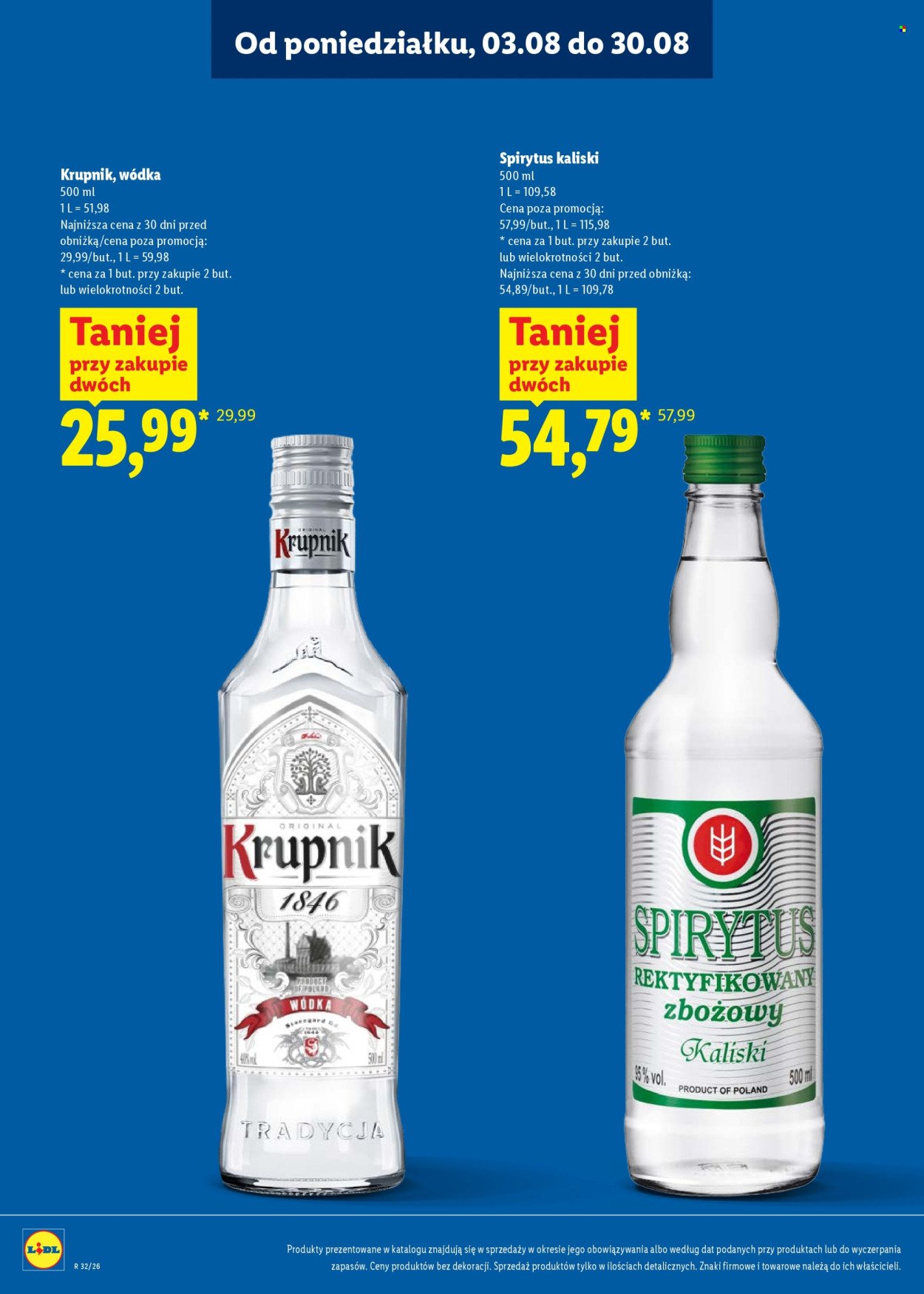 Gazetka LIDL - Katalog alkoholi mocnych