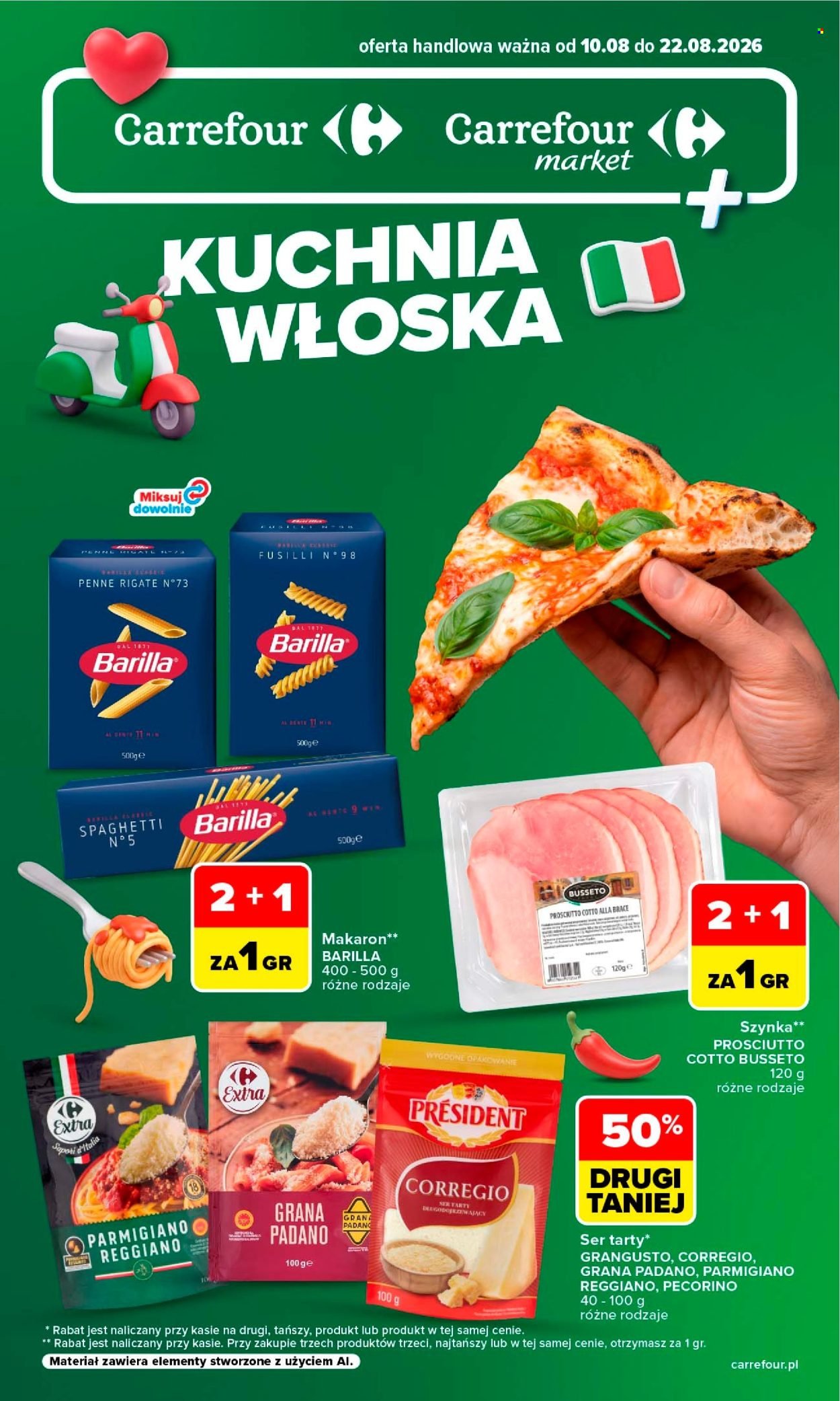 Gazetka CARREFOUR - Kuchnia włoska w sumie przez cały rok