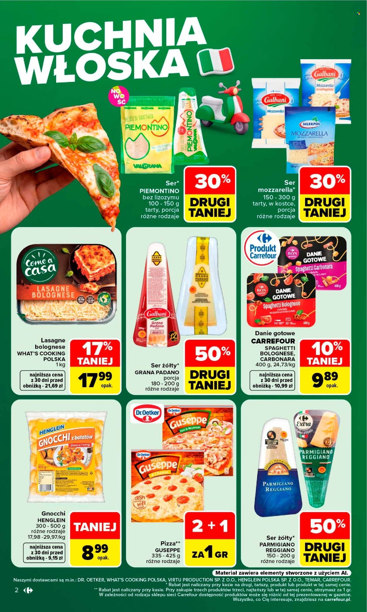 Gazetka CARREFOUR - Kuchnia włoska w sumie przez cały rok