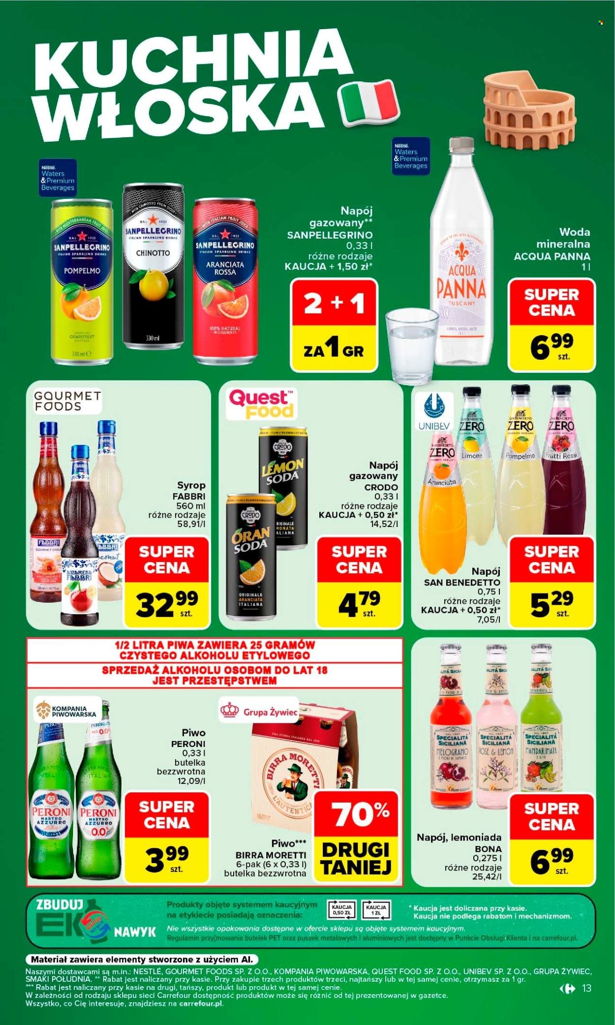 Gazetka CARREFOUR - Kuchnia włoska w sumie przez cały rok