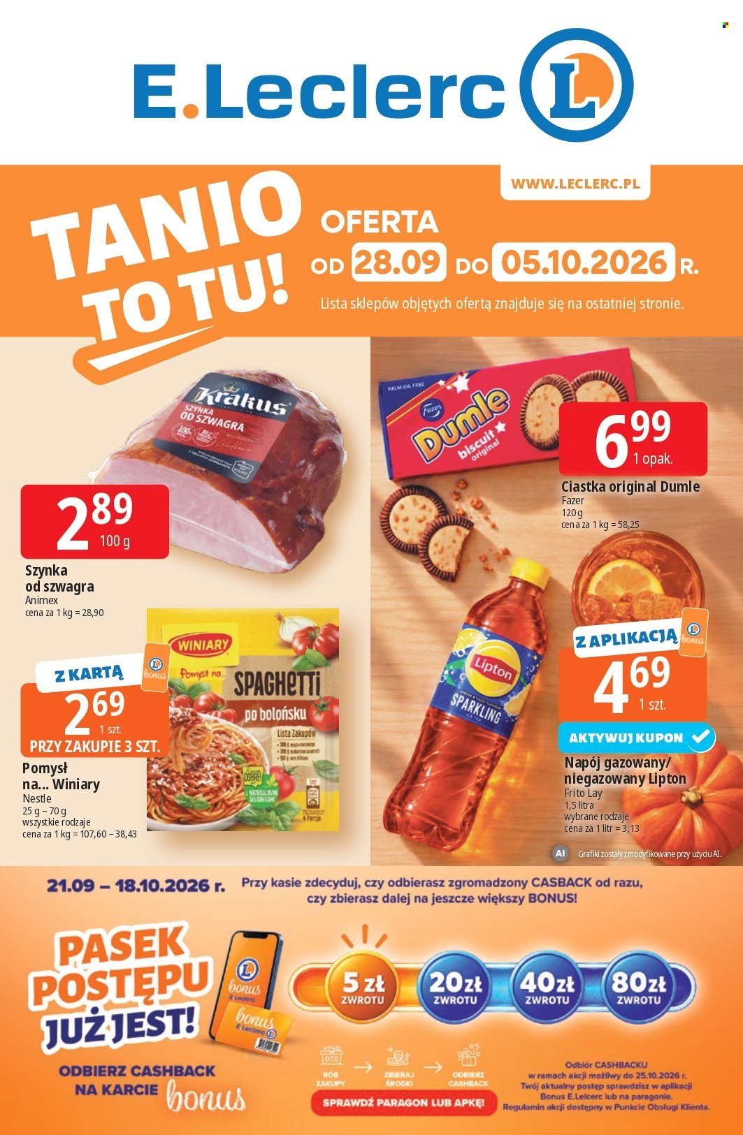 Gazetka E.LECLERC - Od poniedziałku 28.09.2026