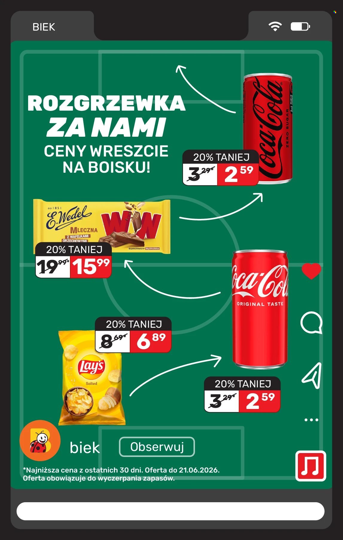 Gazetka BIEDRONKA - Kiek