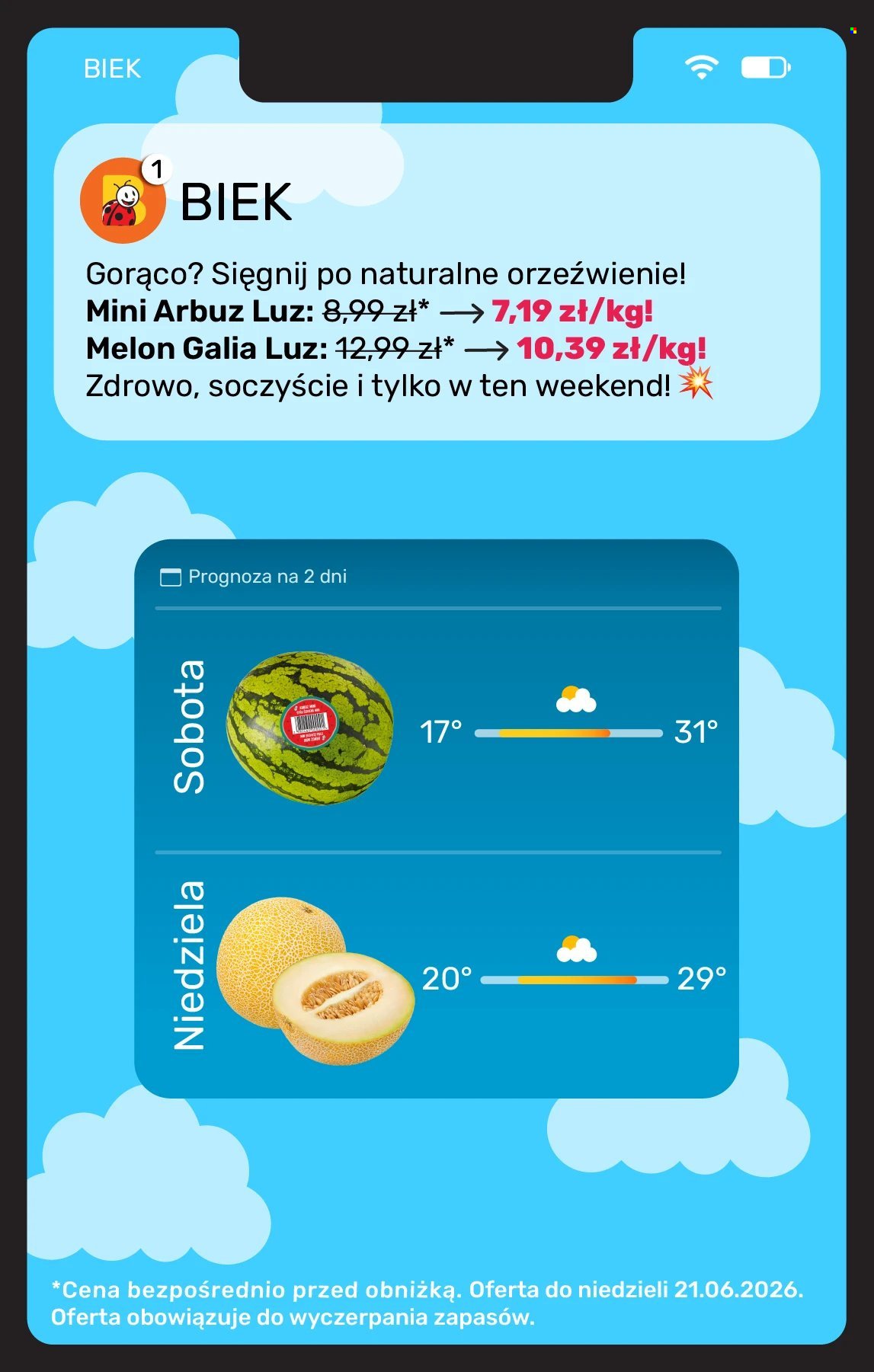 Gazetka BIEDRONKA - Kiek