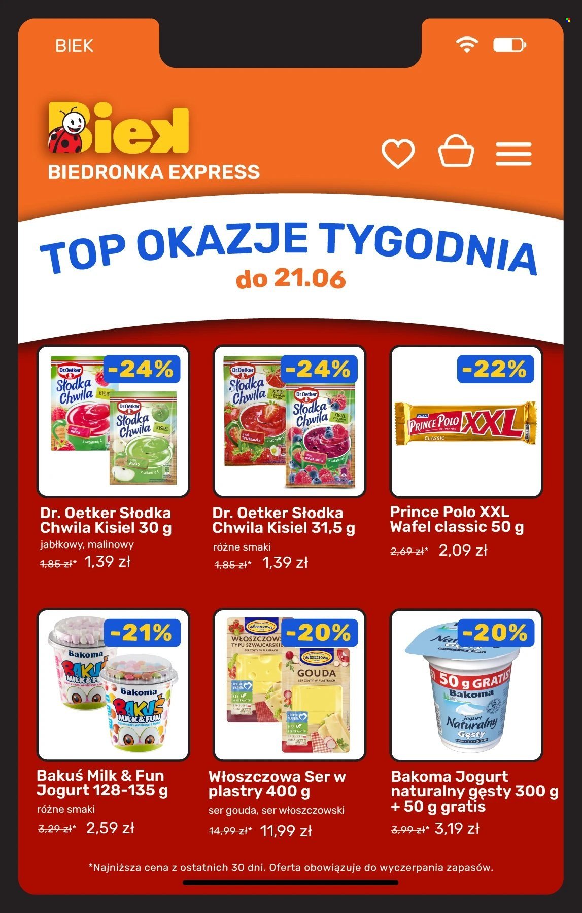 Gazetka BIEDRONKA - Kiek