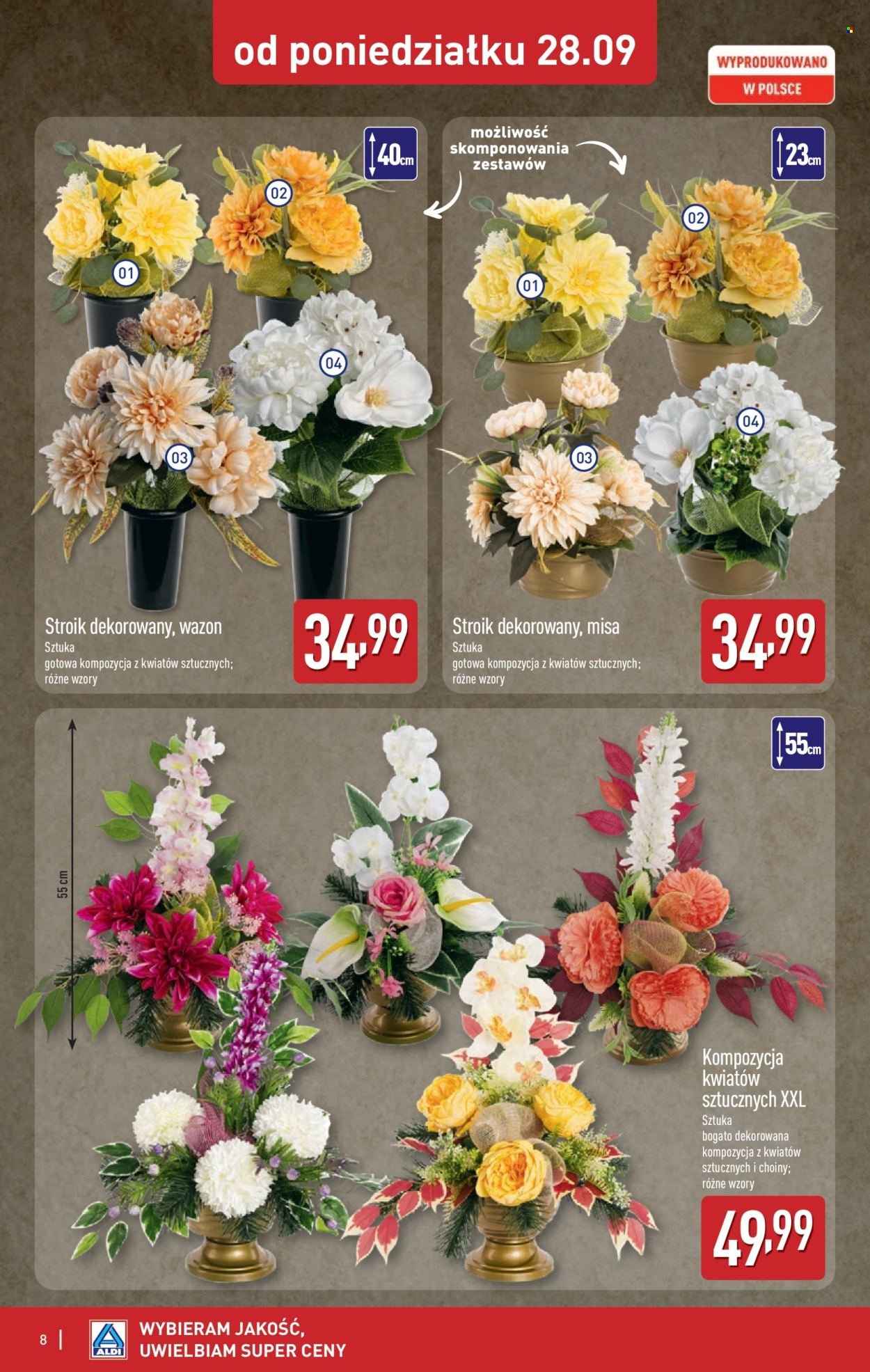 Gazetka ALDI - Znicze i stroiki