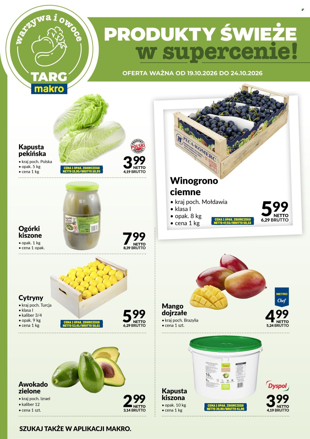 Gazetka MAKRO - Targ MAKRO - oferta świeża w super cenach!