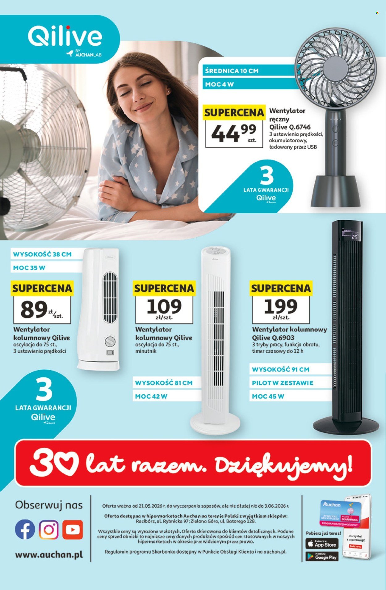 Gazetka AUCHAN - Wentylatory